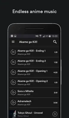 Anime Music android App screenshot 0