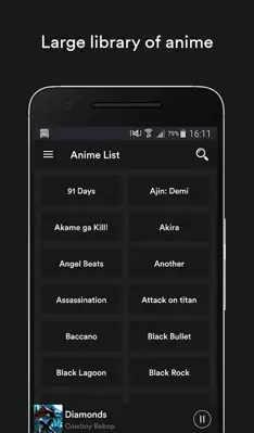 Anime Music android App screenshot 1