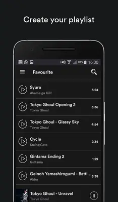 Anime Music android App screenshot 2